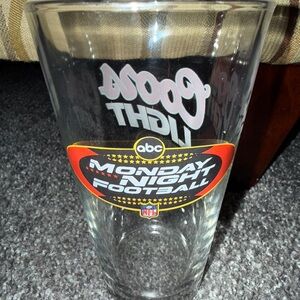 NFL Monday Night Football ABC ESPN Coors Light Beer Collectible Glass Used Pre O